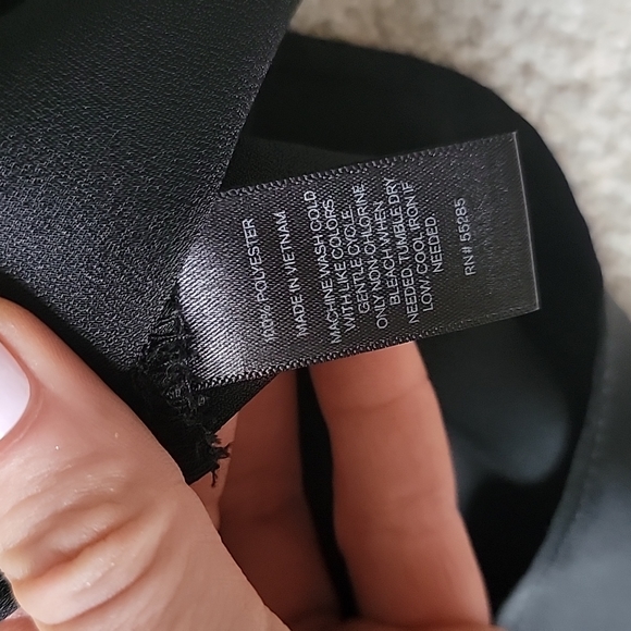 Express black satin lace tank top size small - Picture 6 of 7